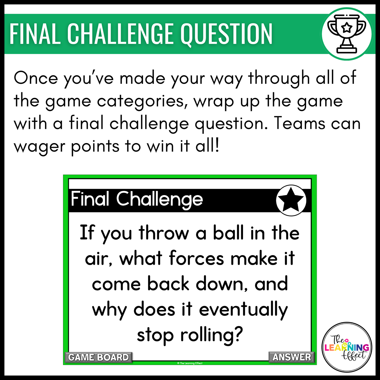 Force and Motion Game Show | Science Review Test Prep Activity