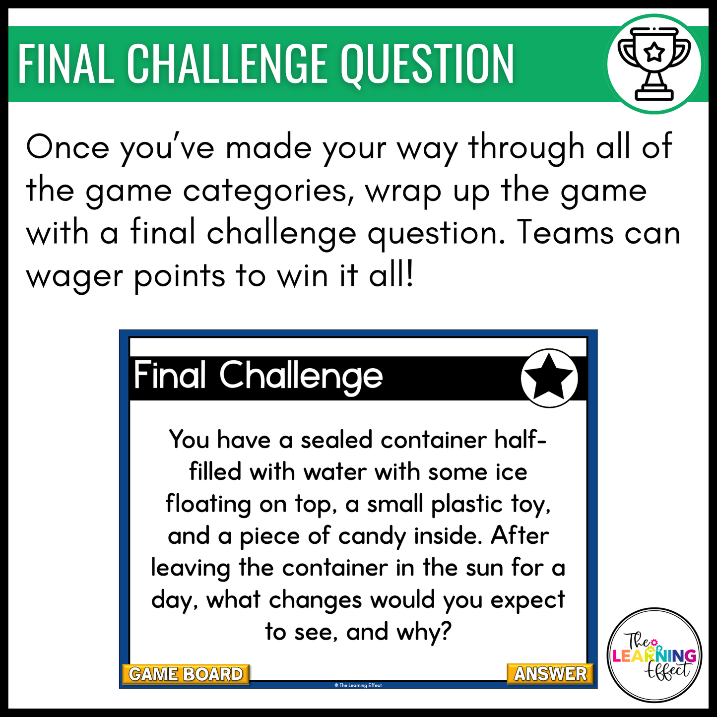 Matter Game Show | Science Review Test Prep Activity