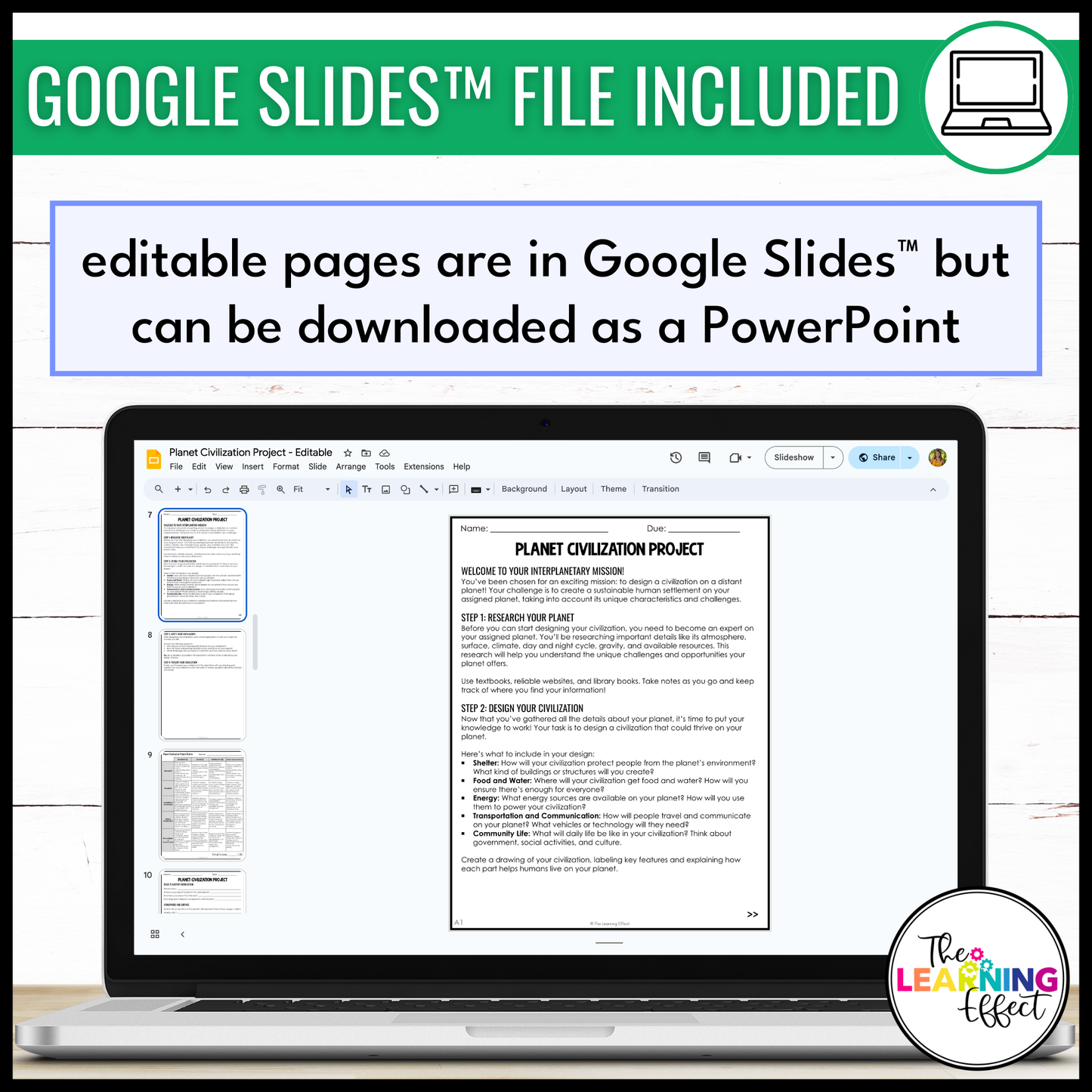 Planets of the Solar System Research Project | Outer Space Science Activity