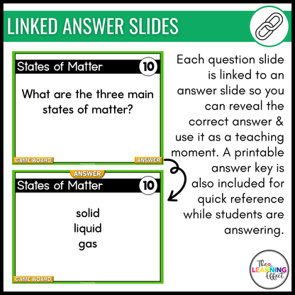 Matter Game Show | Science Review Test Prep Activity