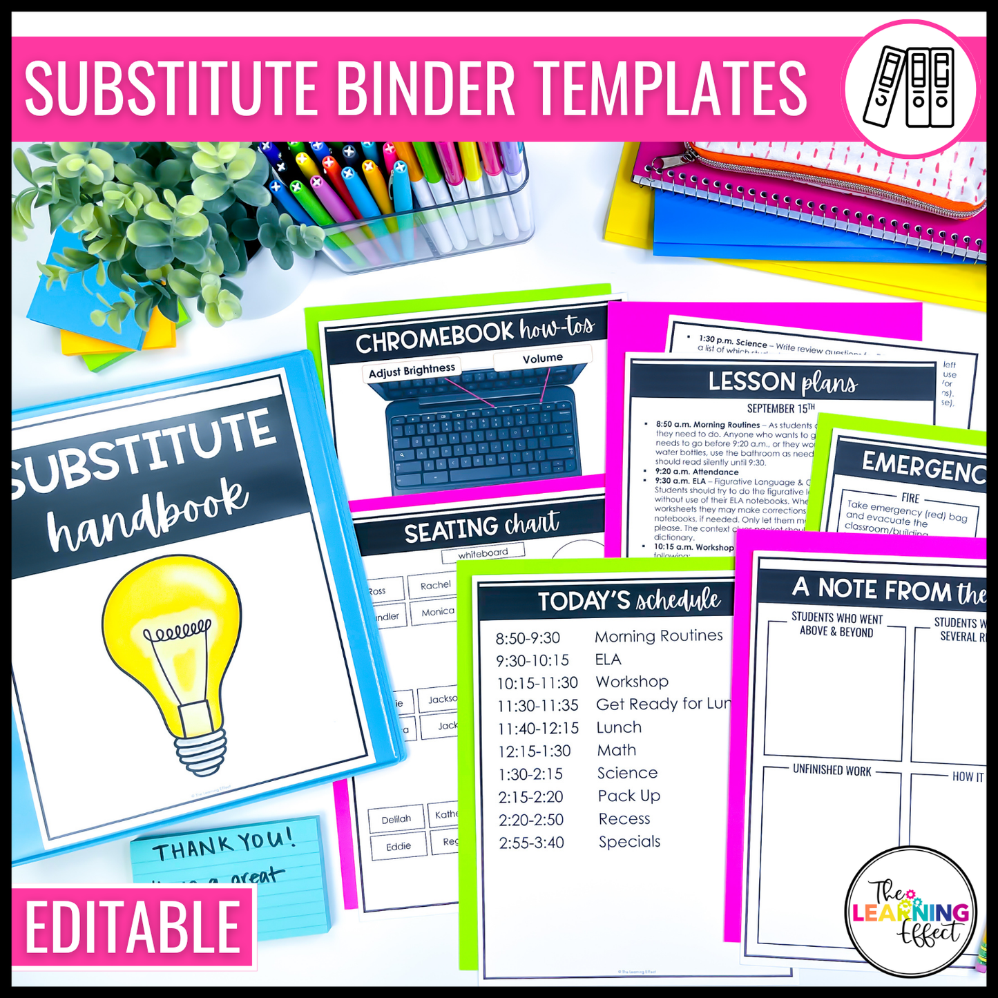 Back to School BUNDLE | Editable Forms, Printables, Checklists, and Templates
