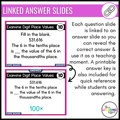 Decimal Place Value Game Show | 5th Grade Math Review Test Prep Activity