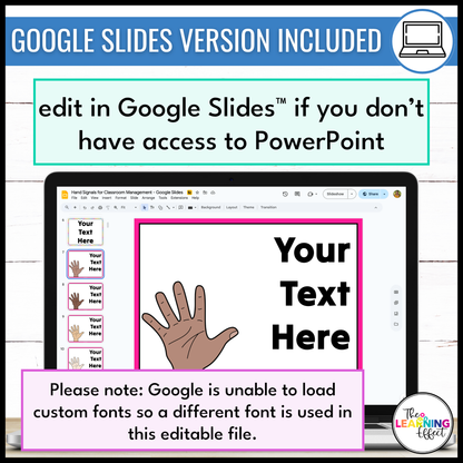 Hand Signals Editable Posters | Classroom and Behavior Management Signs