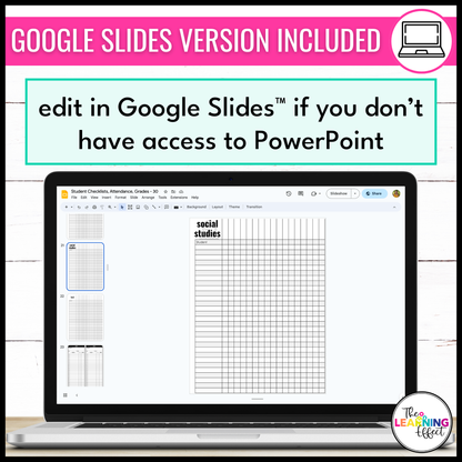 Editable Class Lists | Attendance Sheets | Gradebook | Checklist Templates