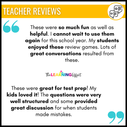 6th Grade Math Game Show BUNDLE | All Standards Test Prep Review Activities