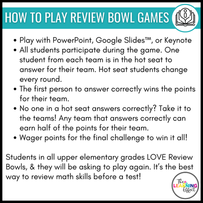 Math Game Show Test Prep BUNDLE | Upper Elementary All Standards Review Activities