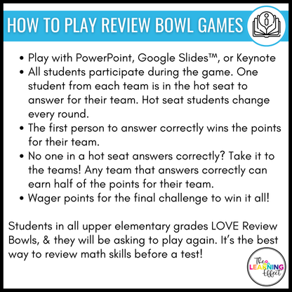 4th Grade Math Spiral Review #1-3 Game Shows BUNDLE | End of Year Test Prep Activities
