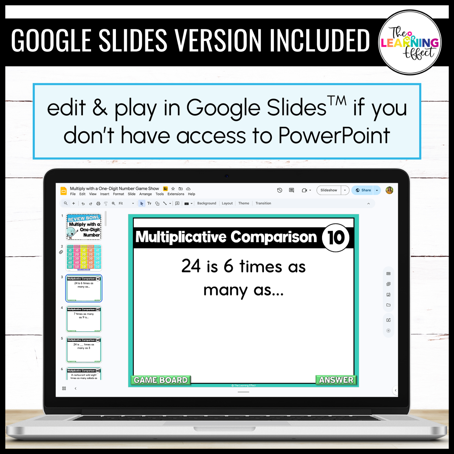 Multiply with a One-Digit Number Game Show | 4th Grade Multiplication Activity