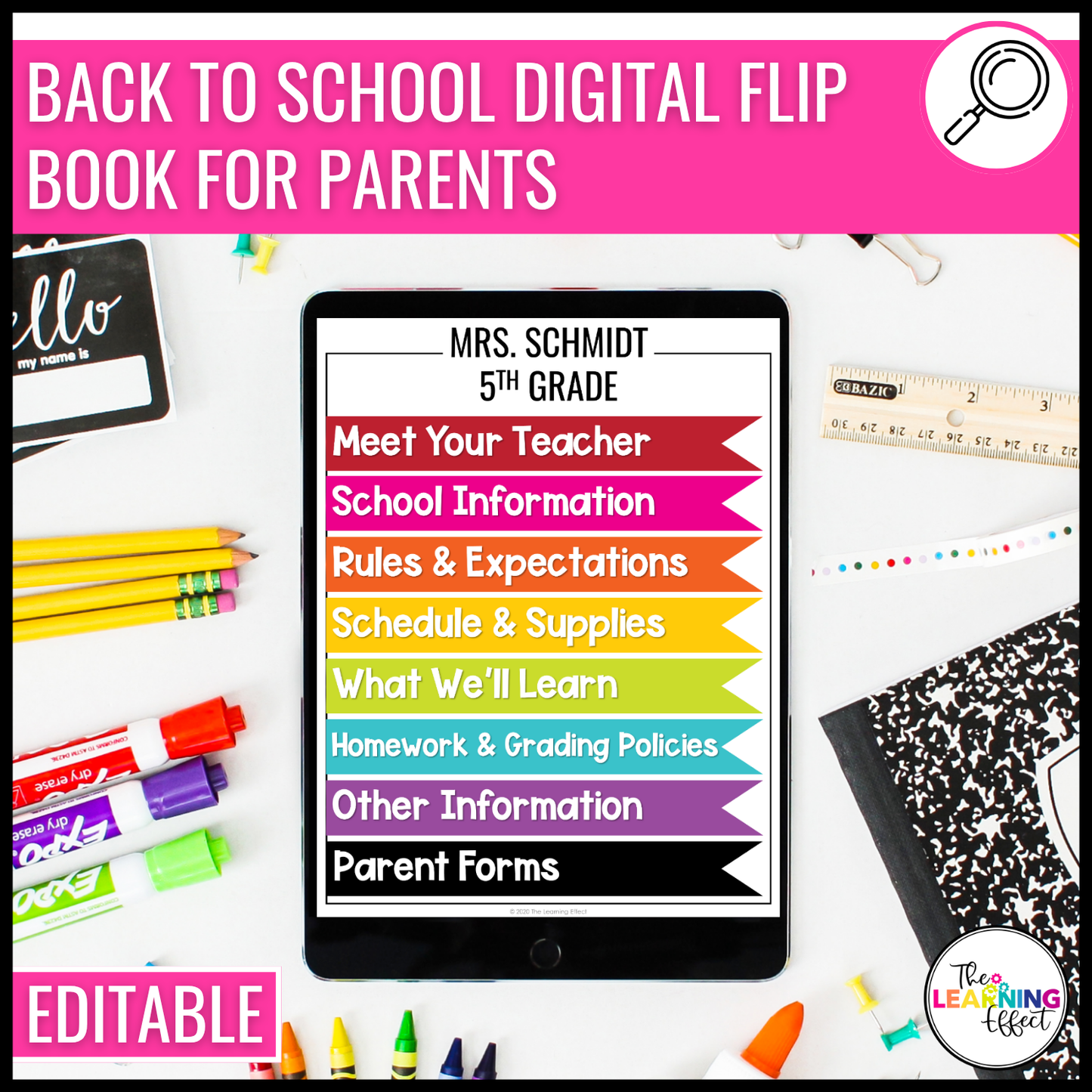 Back to School BUNDLE | Editable Forms, Printables, Checklists, and Templates