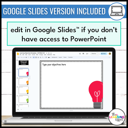 Learning Objectives Display | Editable Learning Targets for Bulletin Board