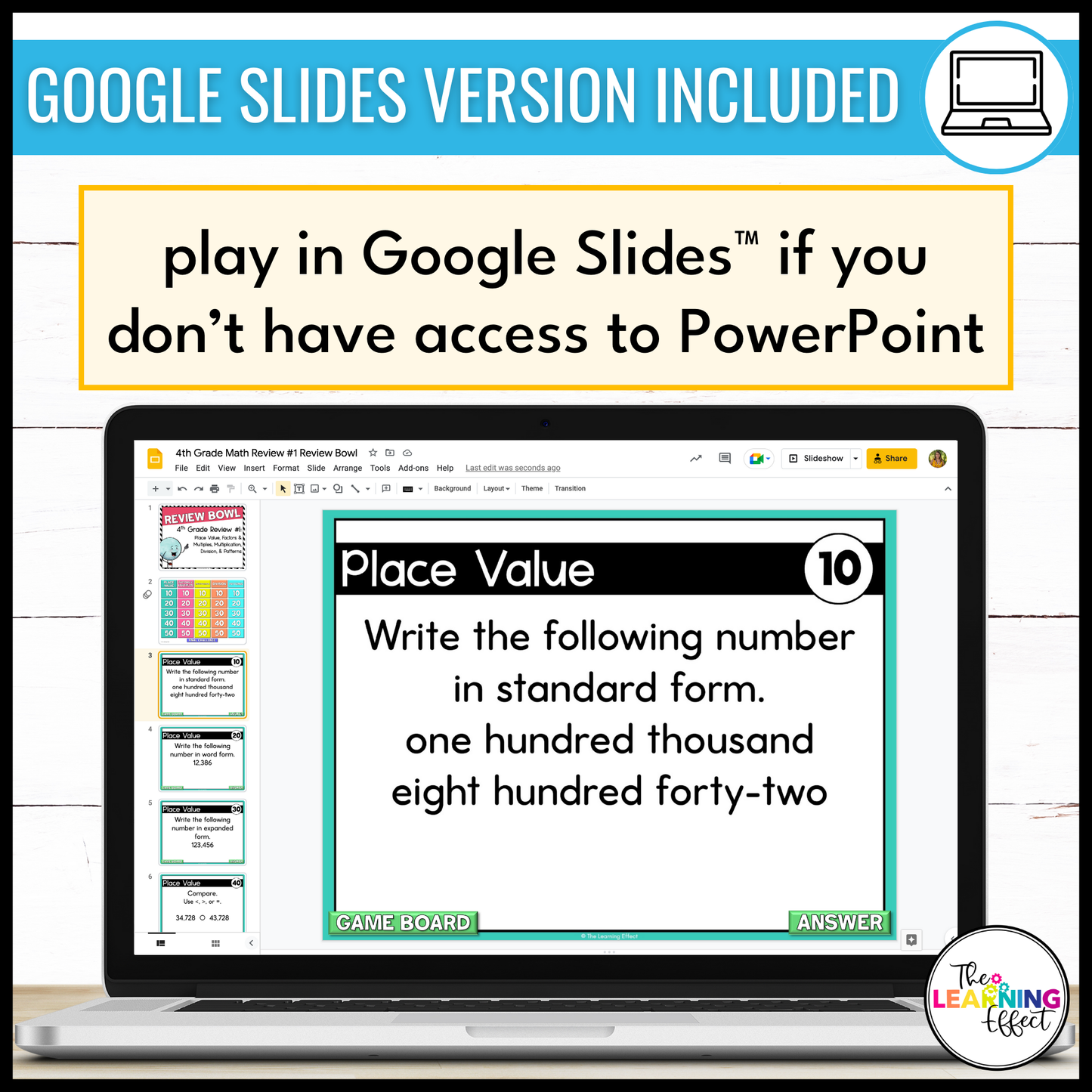 4th Grade Math Game Show BUNDLE | All Standards Test Prep Review Activities