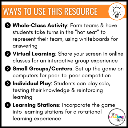 3rd Grade Math Spiral Review #2 Game Show | End of Year Test Prep Activity