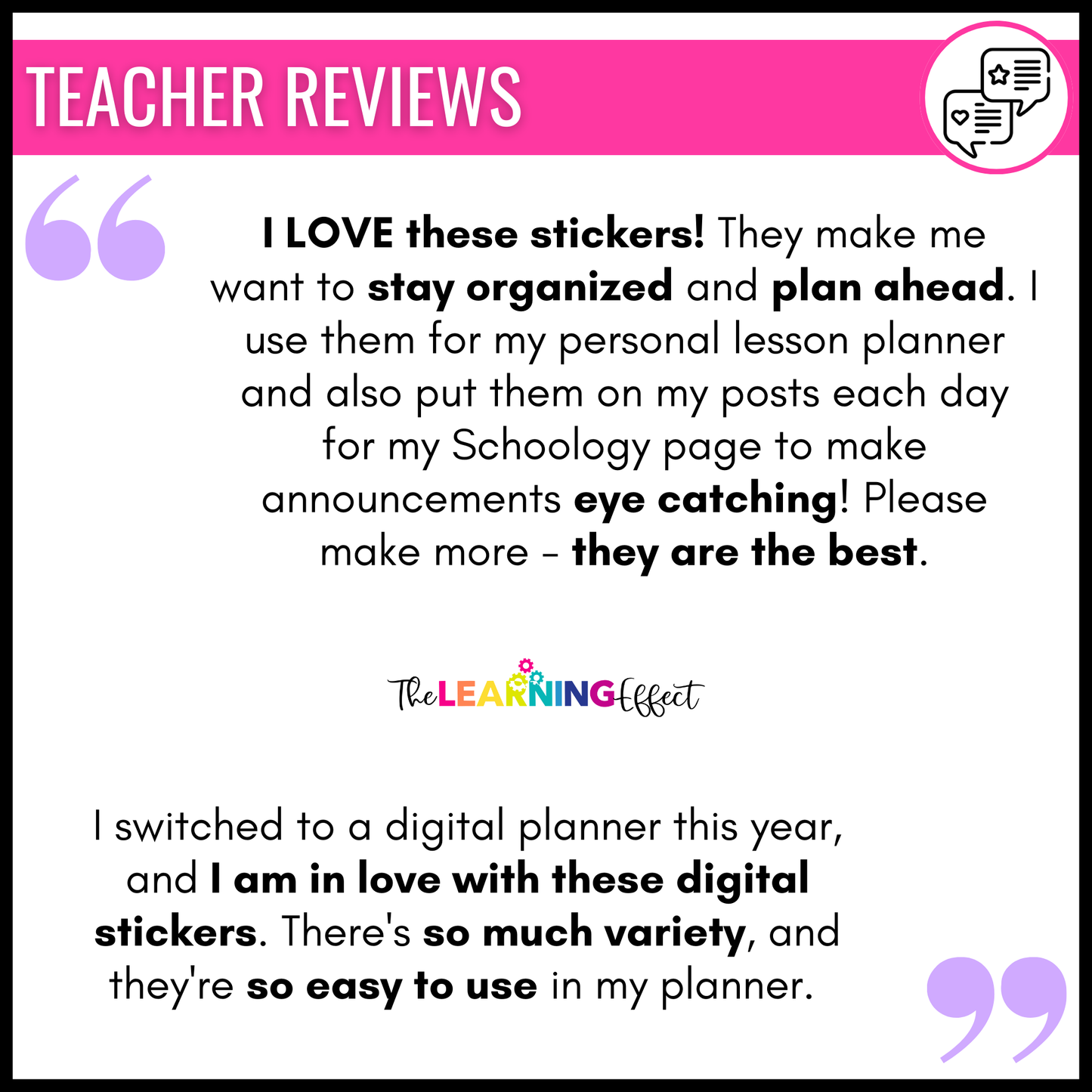 Digital Planner Stickers for Teachers