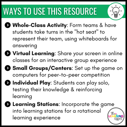 Ecosystems Biomes Game Show | Science Review Test Prep Activity