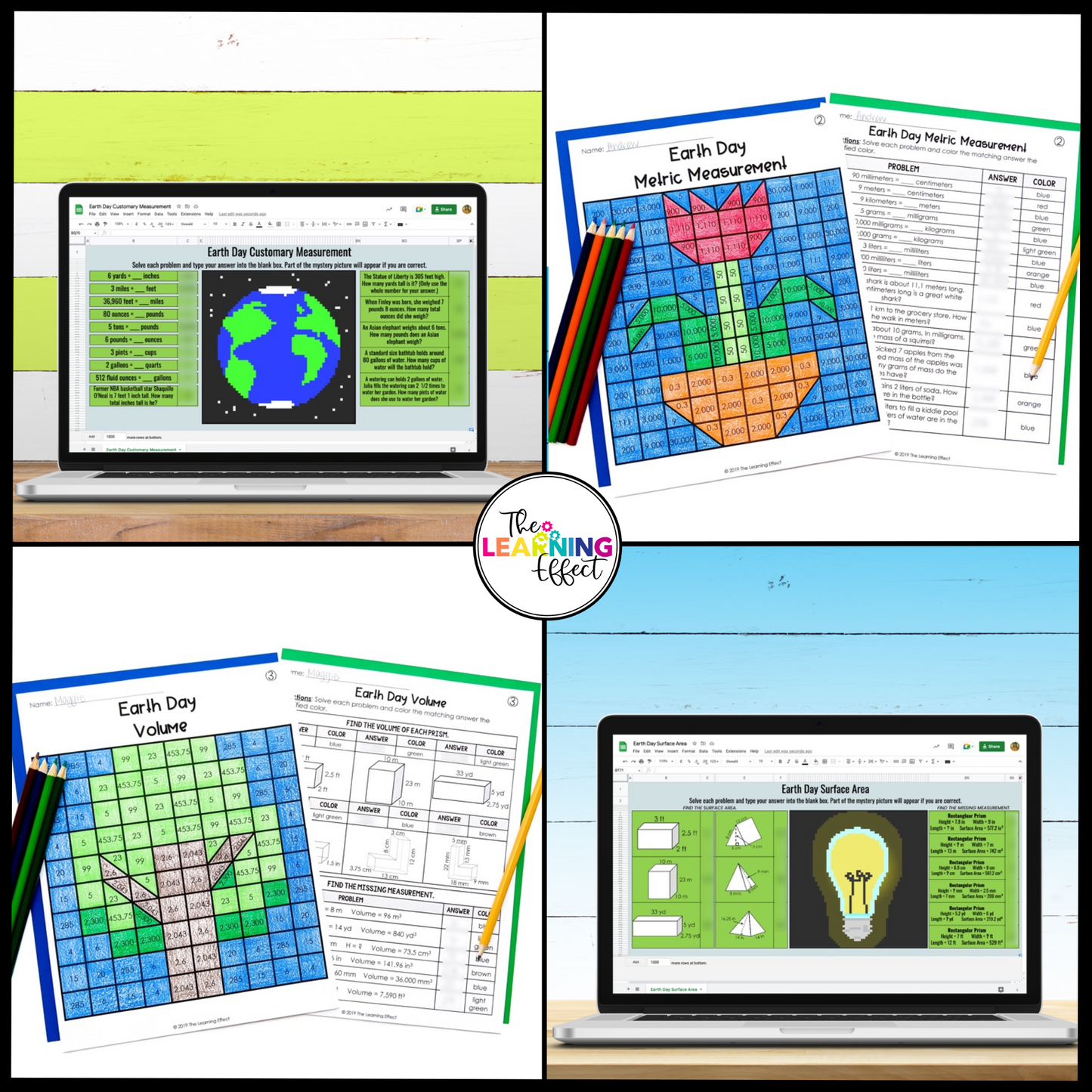 Holiday Math Color by Number and Pixel Art BUNDLE | Print and Digital Activities