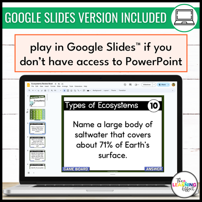 Ecosystems Biomes Game Show | Science Review Test Prep Activity