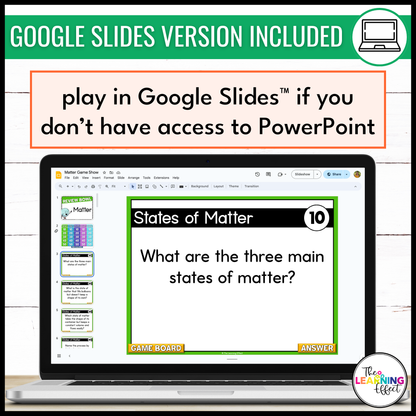 Matter Game Show | Science Review Test Prep Activity