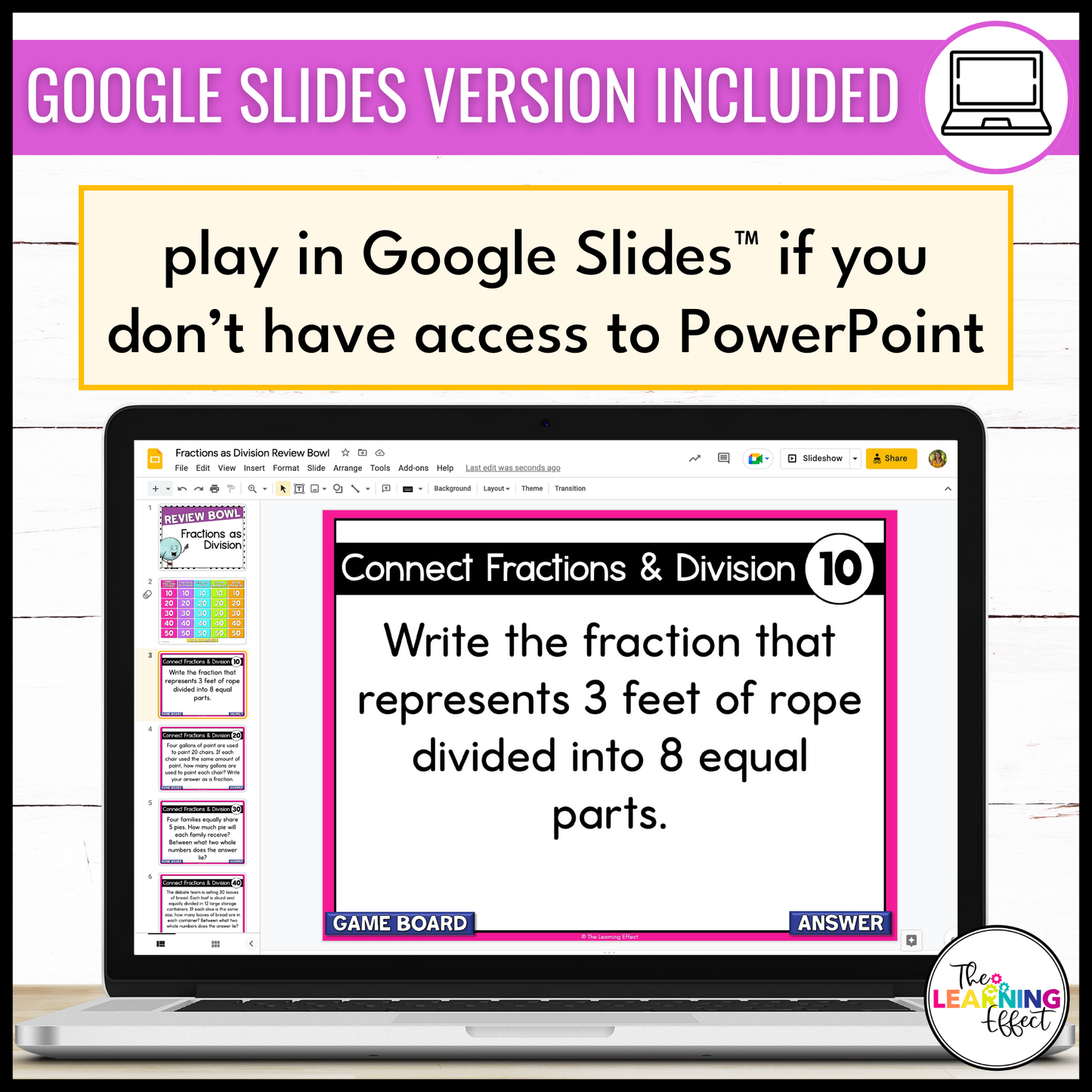 5th Grade Math Fractions Game Shows BUNDLE | Test Prep Review Activities