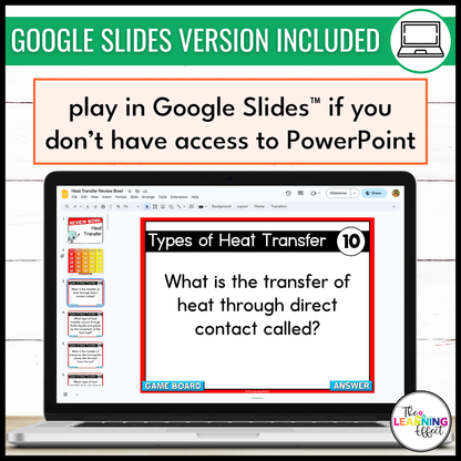 Heat Transfer Game Show | Science Review Test Prep Activity