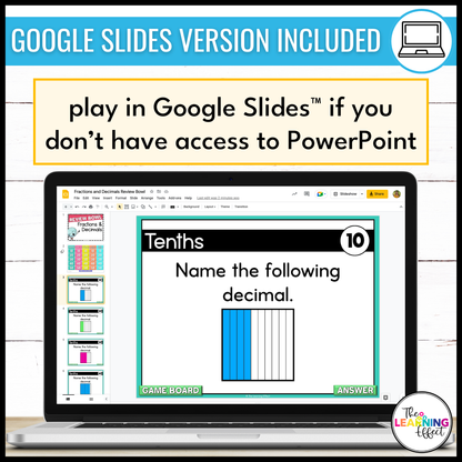 Fractions and Decimals Game Show | 4th Grade Math Review Test Prep Activity