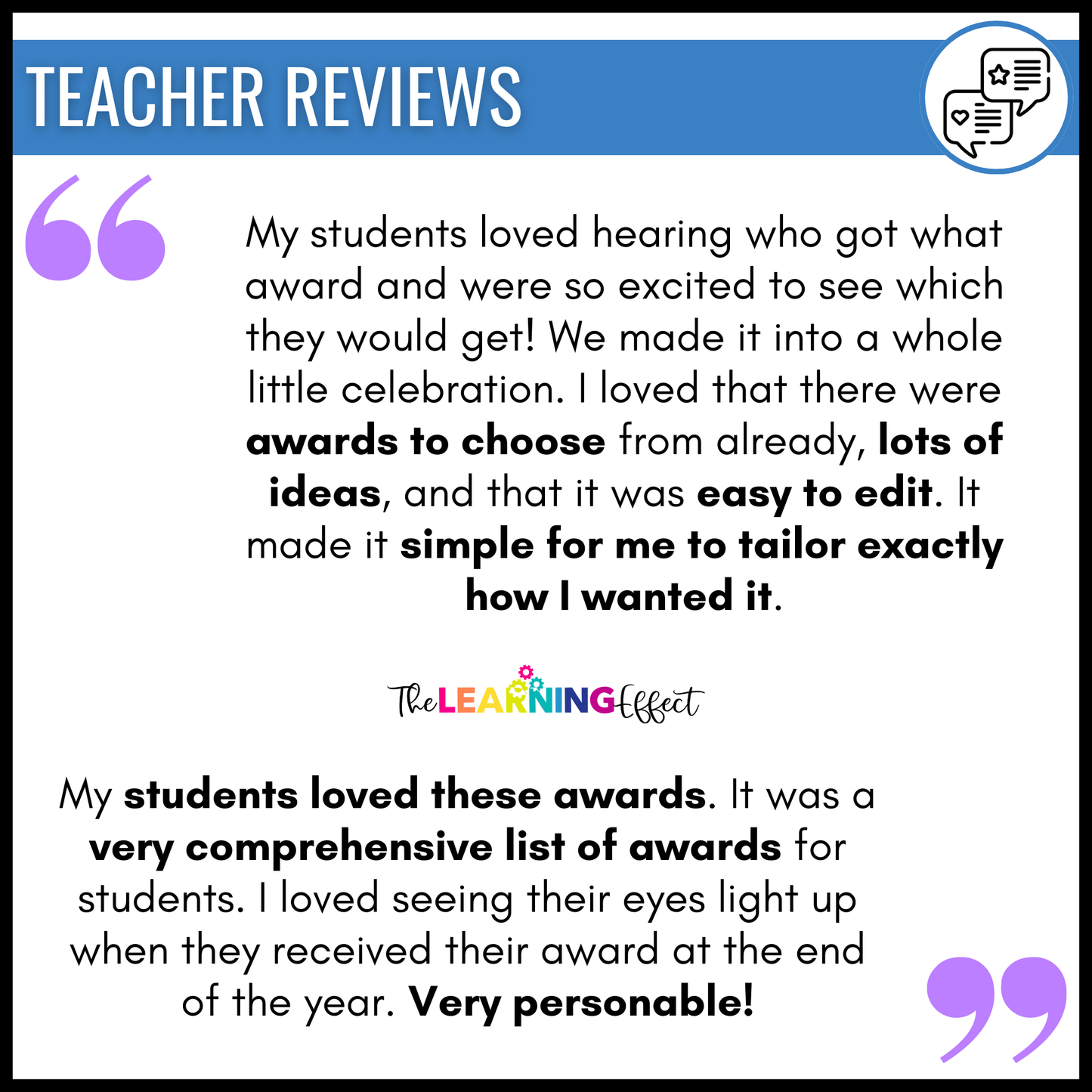 End of the Year Student Awards | Editable Certificate Templates