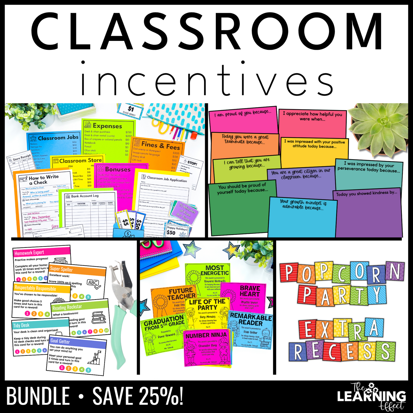 Classroom Incentives BUNDLE | Whole Class and Student Behavior Management