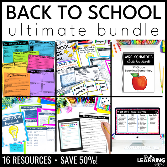 Back to School BUNDLE | Editable Forms, Printables, Checklists, and Templates