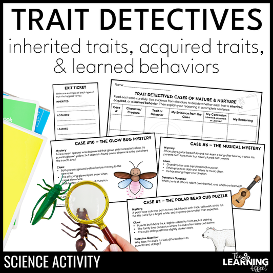 Inherited Traits, Acquired Traits, & Learned Behaviors | Science Activity