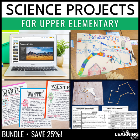 Science Projects for Upper Elementary | Research Activities for 4th, 5th, 6th Grade