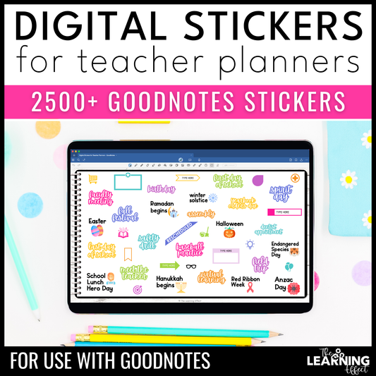 Digital Teacher Planner Stickers for GoodNotes