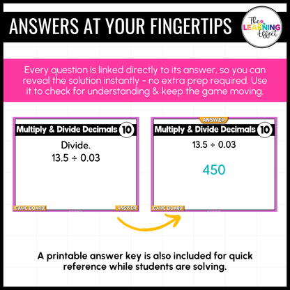 6th Grade Math Spiral Review #1 Game Show | End of Year Test Prep Activity