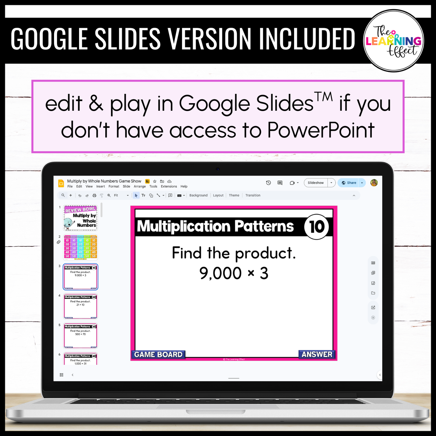 Multiply by Whole Numbers Game Show | 5th Grade Math Multiplication Activity