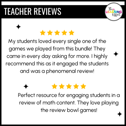 5th Grade Math Game Show BUNDLE | All Standards Test Prep Review Activities