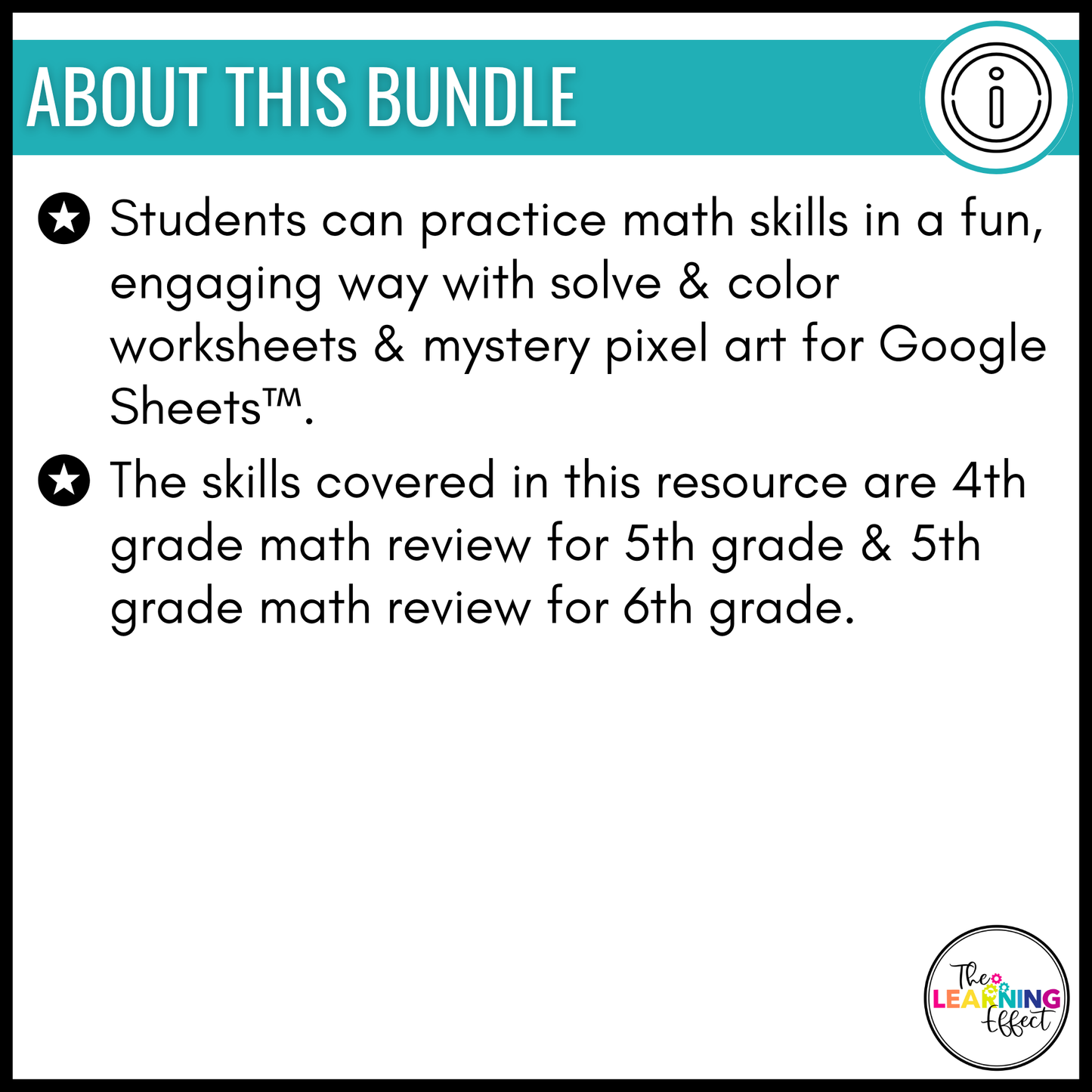 Back to School Math Activities Color by Number and Pixel Art BUNDLE