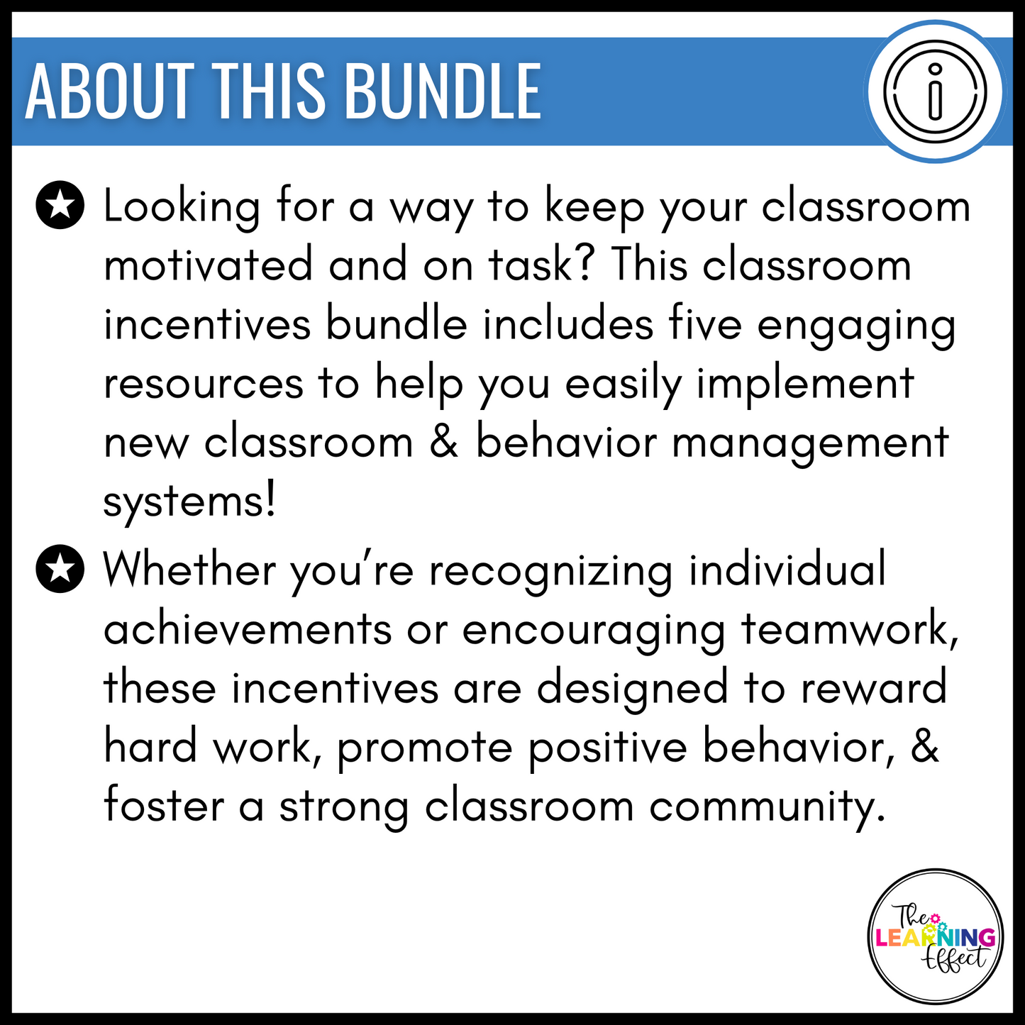 Classroom Incentives BUNDLE | Whole Class and Student Behavior Management