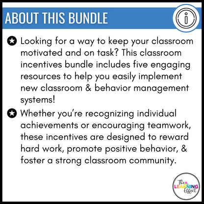 Classroom Incentives BUNDLE | Whole Class and Student Behavior Management