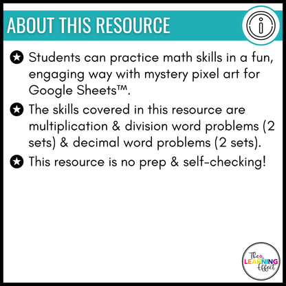 Christmas Math Activities Digital Pixel Art | Multiplication, Division, Decimals