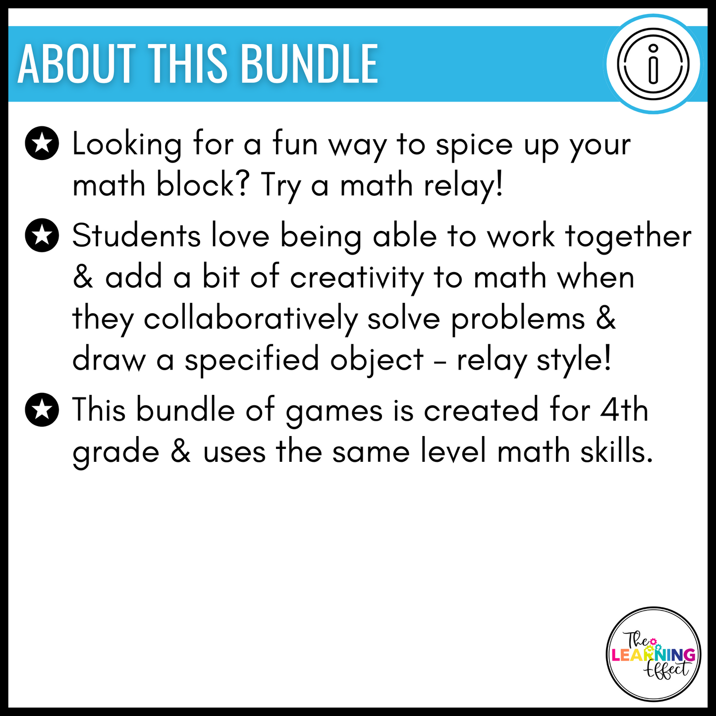 4th Grade Math Review Relay Games BUNDLE | Fun No Prep Whole Class Activities