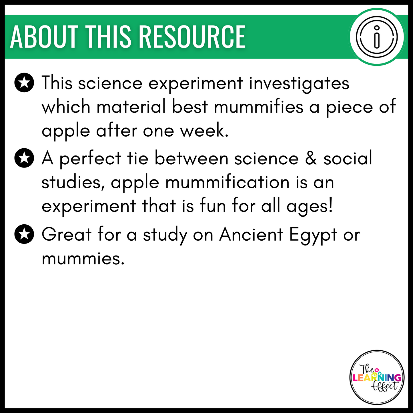 Apple Mummification Science Experiment and Scientific Method Posters