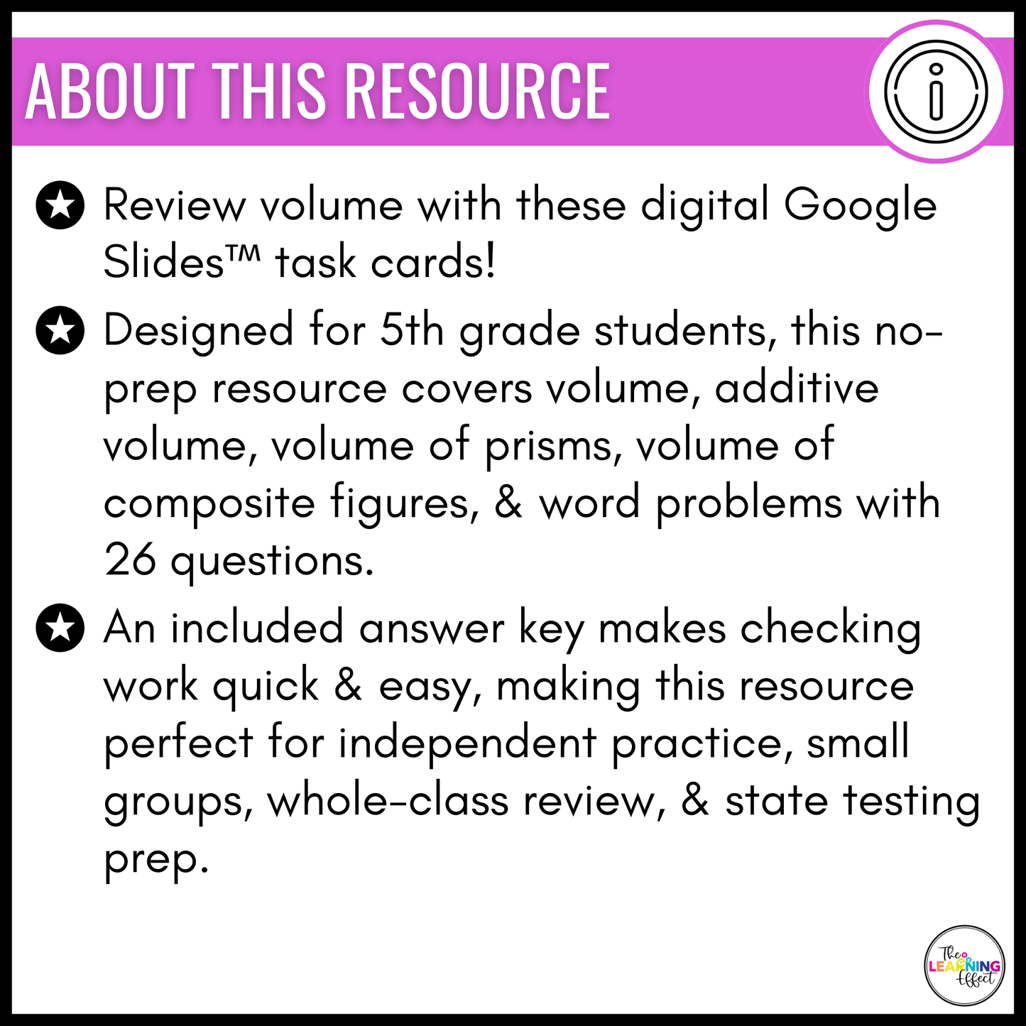 Volume Google Slides | 5th Grade Digital Task Cards Math Review Activity