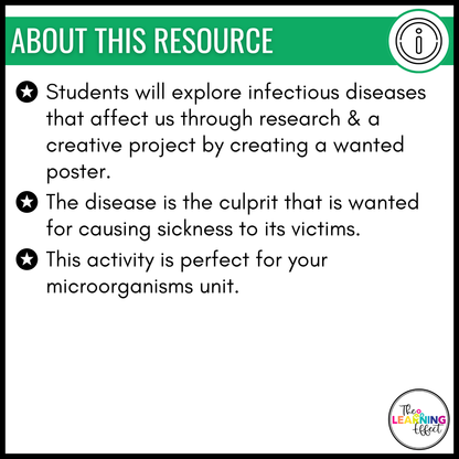 Infectious Diseases Research Project | Science Activity for Microorganisms