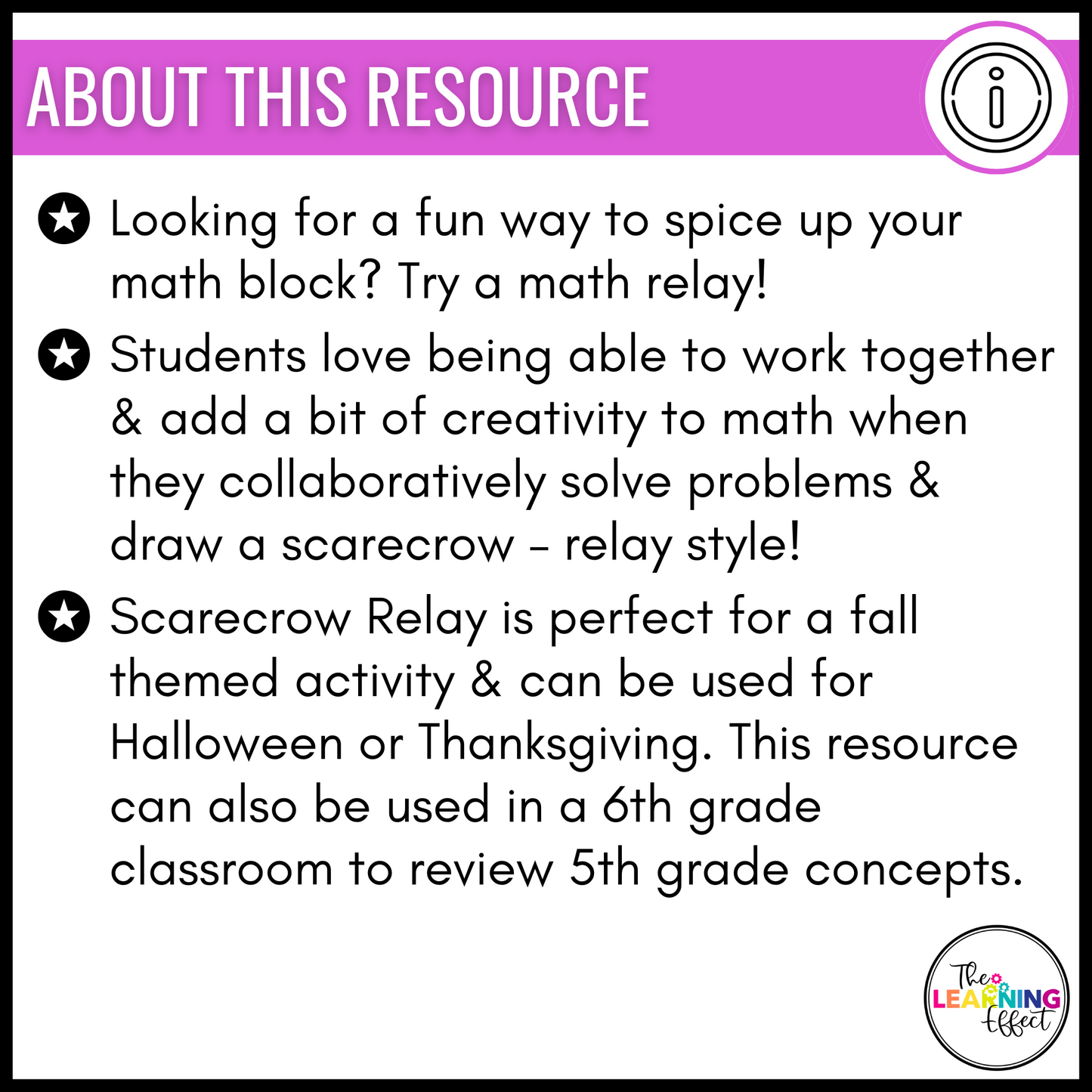 Fall Math Game for 5th Grade | Relay Review Activity | Decimals, Multiplication, Division