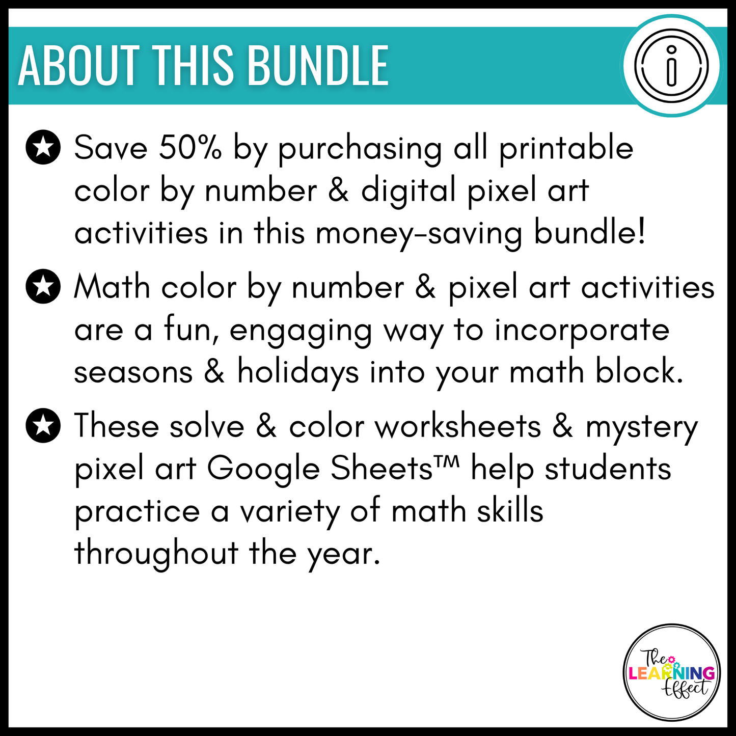 Holiday Math Color by Number and Pixel Art BUNDLE | Print and Digital Activities