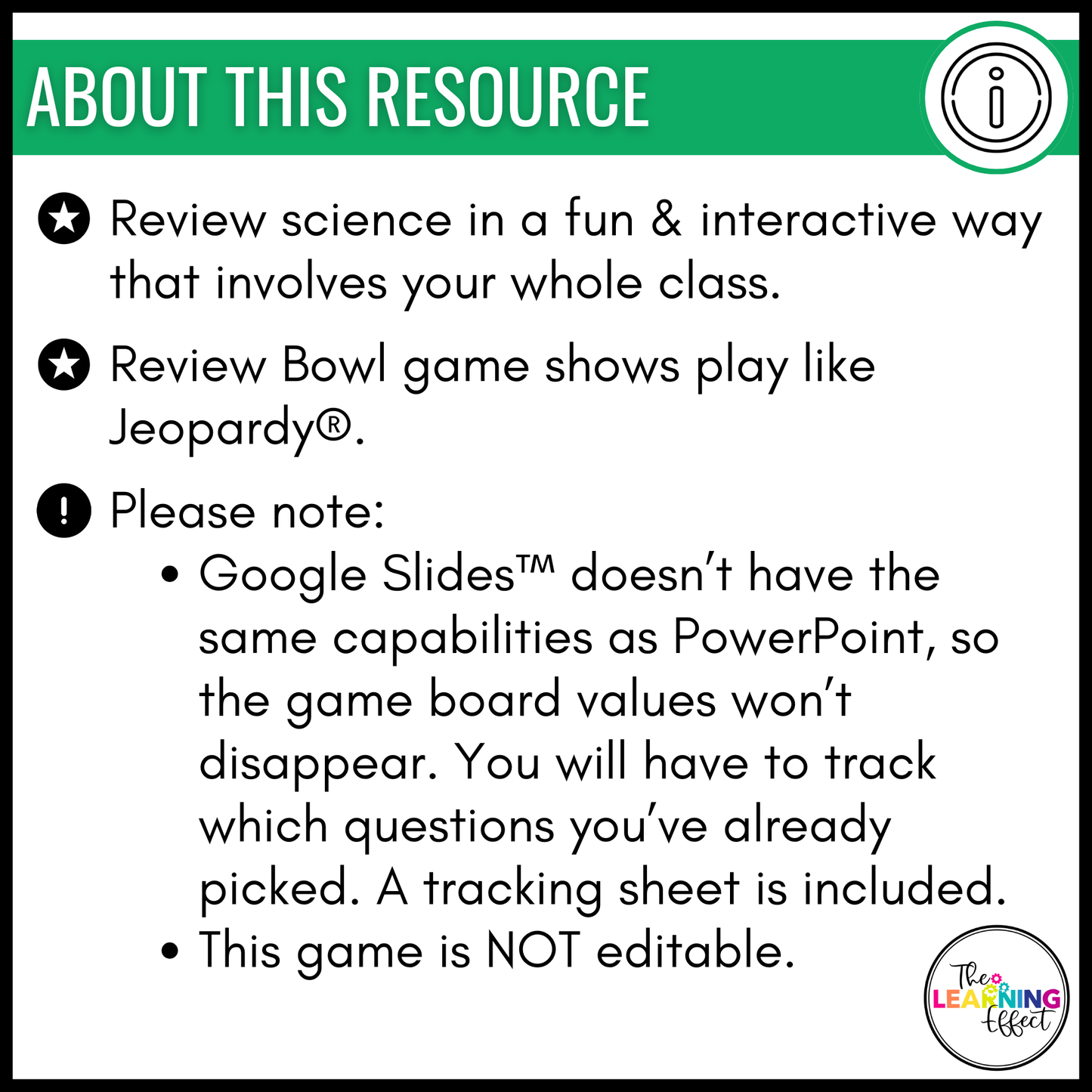 Matter Game Show | Science Review Test Prep Activity