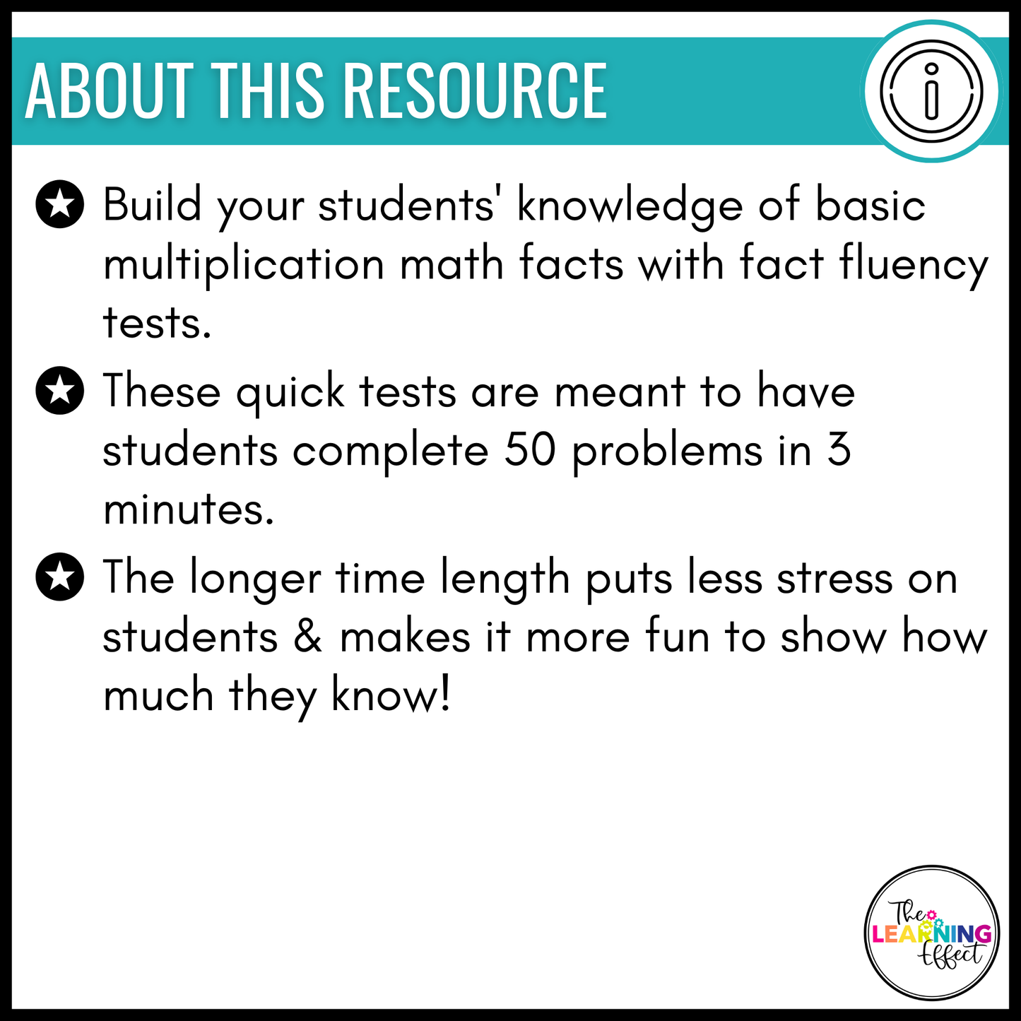 Multiplication Timed Tests | Math Fact Fluency Practice Worksheets and Tracker