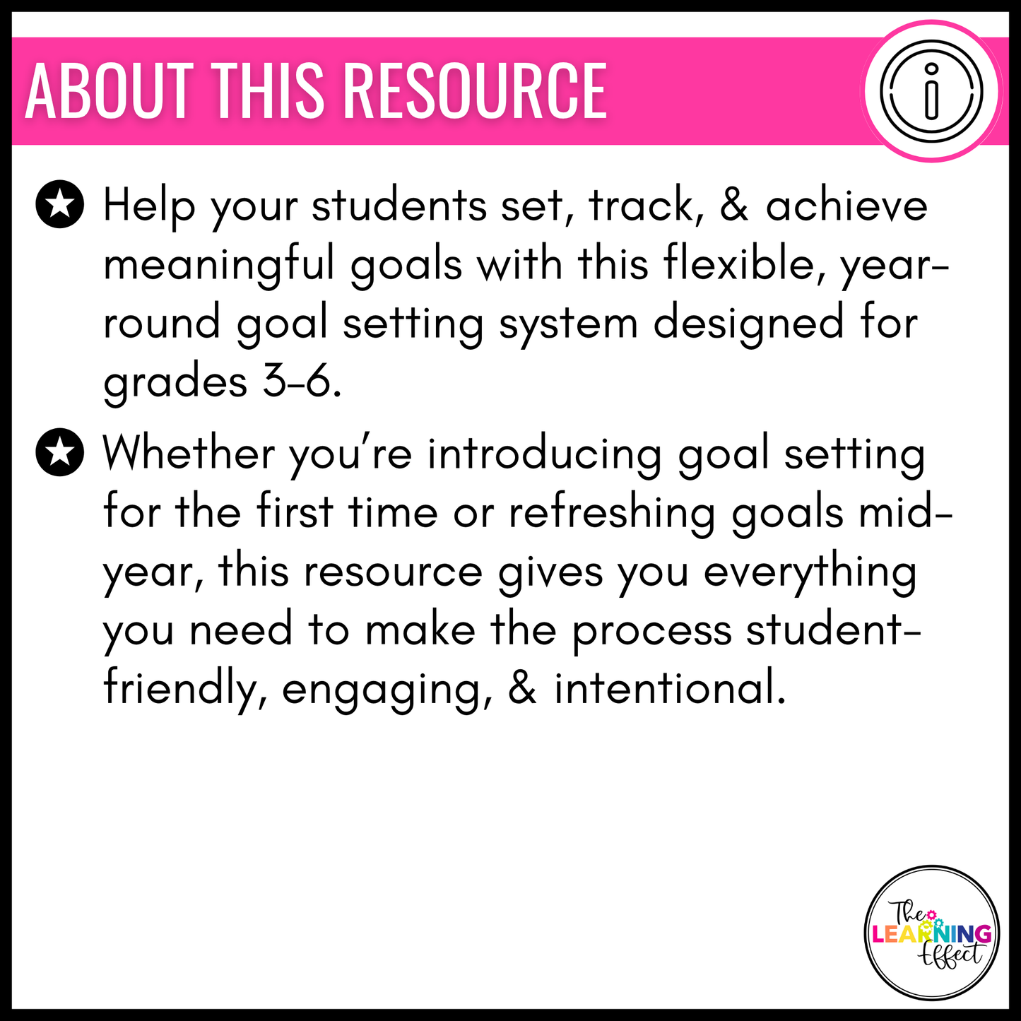 Student Goal Setting | Back to School | First Week of School Activity
