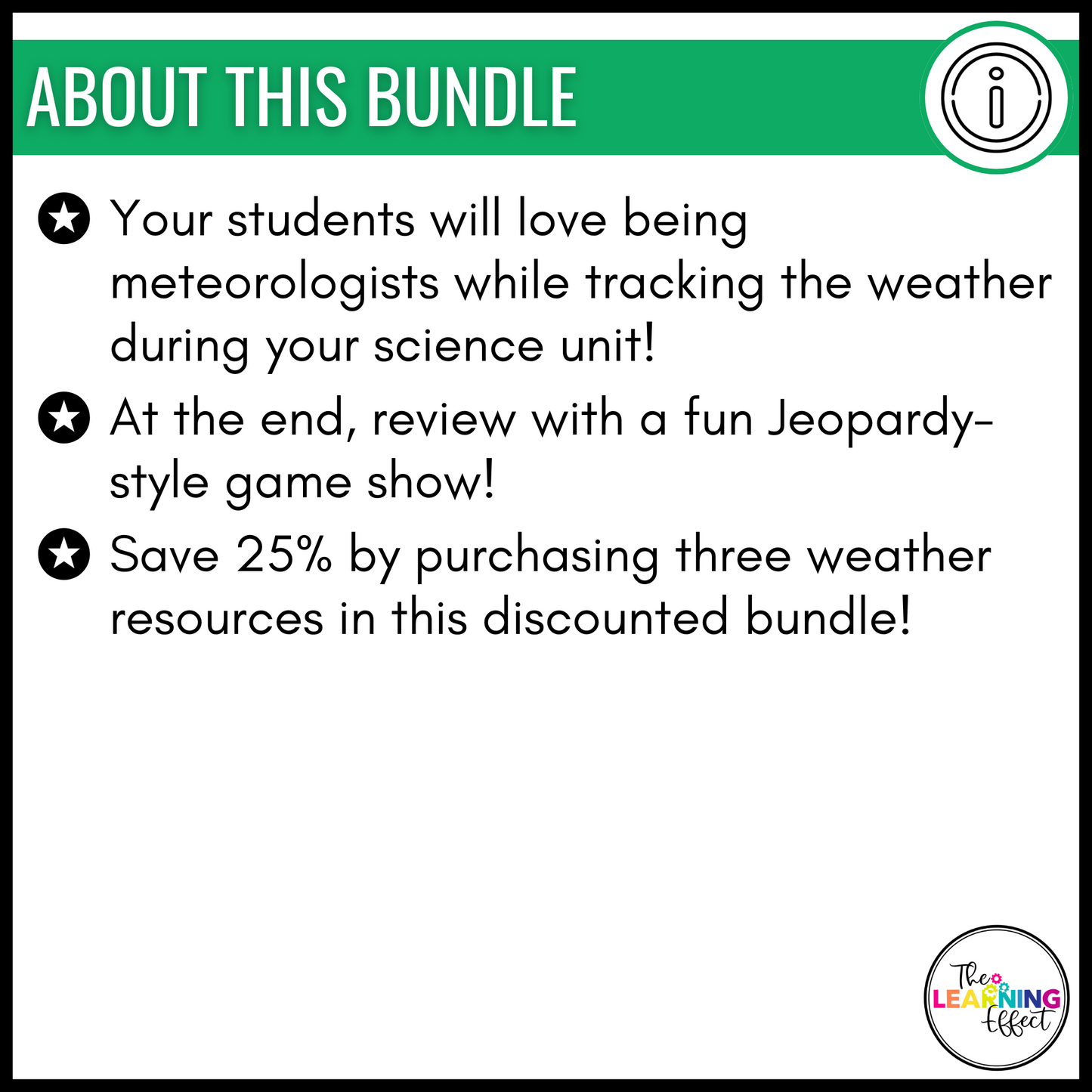 Weather Resources BUNDLE | Recording Log | Tracker Chart | Review Game Show