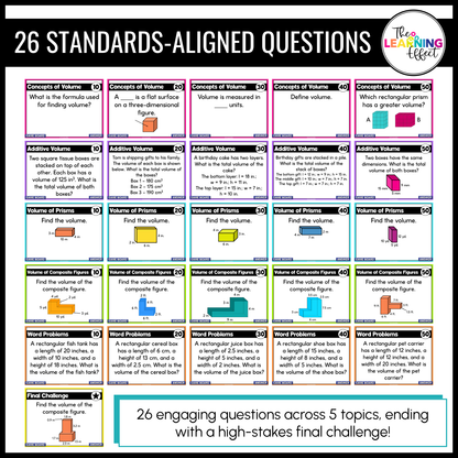 Volume Game Show | 5th Grade Math Review Test Prep Activity