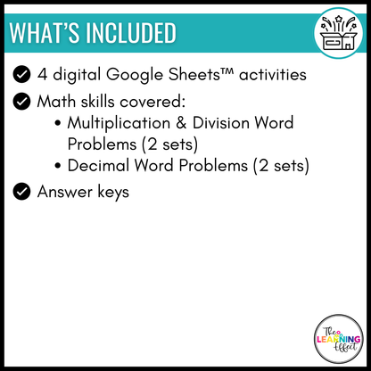 Christmas Math Activities Digital Pixel Art | Multiplication, Division, Decimals