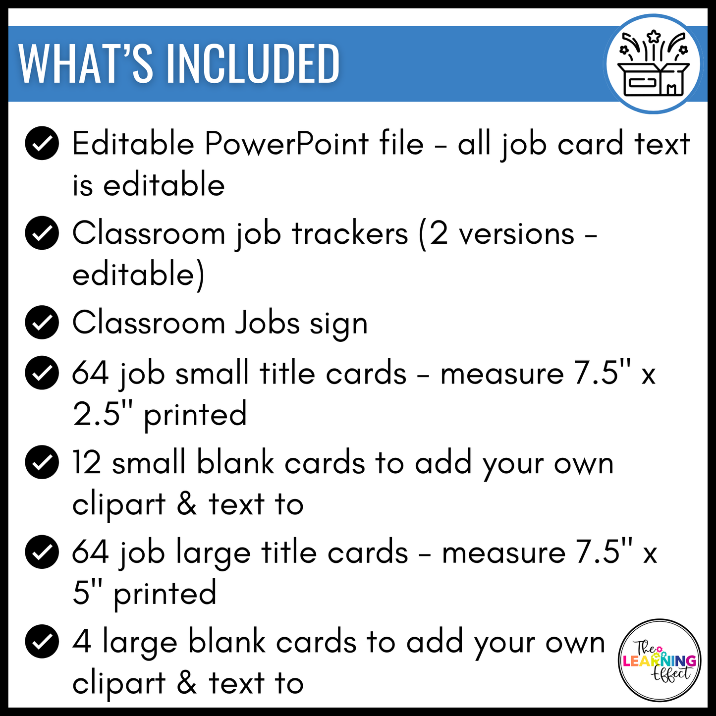 Classroom Jobs | Editable Student Job Cards for Class Display